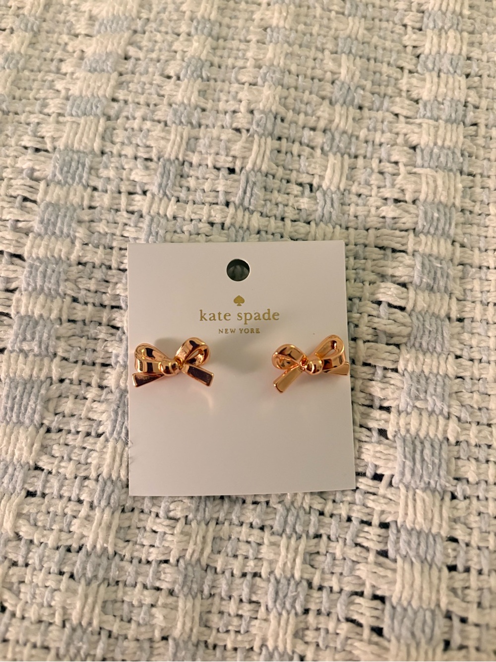 kate spade Rose Gold Bow Stud Earrings